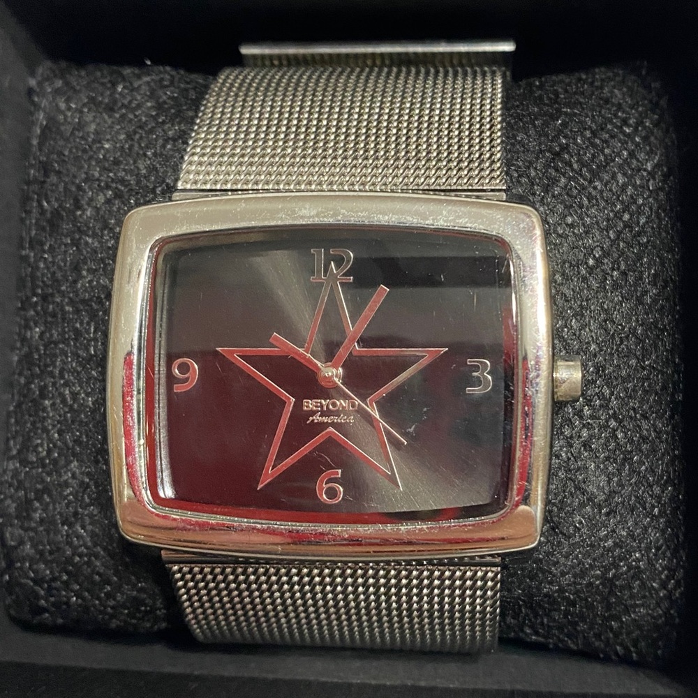 BEYOND America stainless steel watch